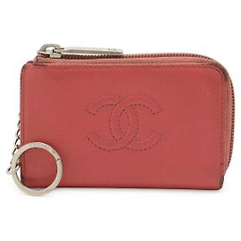 Monedero Chanel Coco Mark en piel caviar Rosa