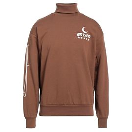 Autre Marque Enterprise Japan Rollkragen-Sweatshirt Braun - Space Print Braun Karamell
