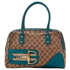 Gucci Bolsa Hobo Horsebit GG Supreme Marrom Outro