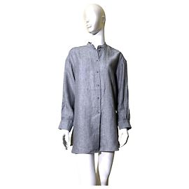 Camicia Eres Exact in lino grigio Grigio