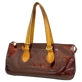 Borsa a tracolla Louis Vuitton Vernis Rosewood Avenue Bordò