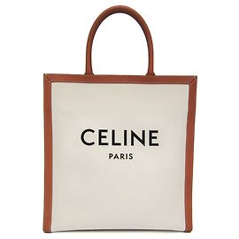 Céline Celine Vertical Cabas Large Shoulder and Tote Bag Eggshell Light brown
