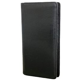 Louis Vuitton Epi Leather Portefeuille Brazza Long Wallet Black