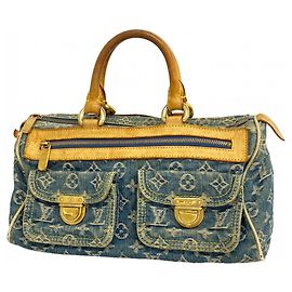 Borsa Louis Vuitton Monogram Denim Neo Speedy Blu