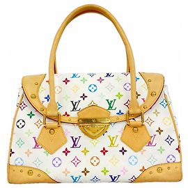 Louis Vuitton Monogram Multicolor Beverly GM Handtasche Weiß