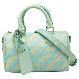 Louis Vuitton Nano Speedy Green Monogram Empreinte Summer Stardust Verde Verde claro