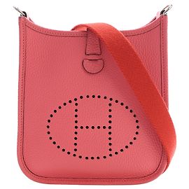 Hermès Pink Clemence Evelyne TPM 16 Rosa