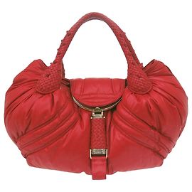 Fendi Red Moncler Puffer Spy Handbag Red