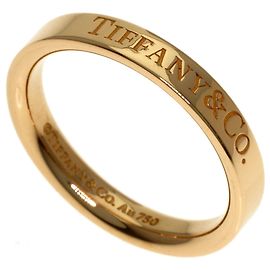 Tiffany & Co. 18K Pink Gold Flat Band Ring Golden