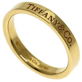 Tiffany & Co. 18K Yellow Gold Flat Band Ring Golden