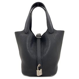 Hermès Hermes Picotin Lock PM Handbag Black