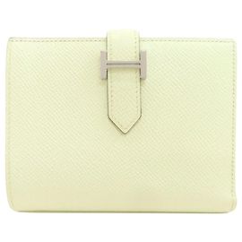 Hermès Cartera compacta Hermes Bearn en verde pálido Otro