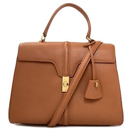 Céline Bolsa 2-Way Celine 16 Seize Medium Marrom