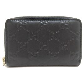Gucci Leather Coin Purse Black