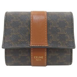 Céline Celine Small Trifold Wallet Brown