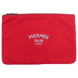 Hermès Hermes NeoBain MM Accessory Pouch Red