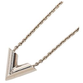 Colar com pingente Essential V Louis Vuitton Prata