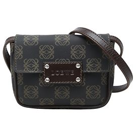 Bolsa tiracolo Loewe Anagram Marrom Preto