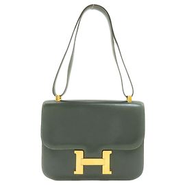 Hermès Bolsa de ombro Hermes Constance 23 Verde