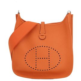 Hermès Bolso de hombro Hermes Evelyne 3 PM Roja