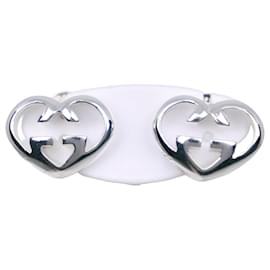 Orecchini Interlocking Heart Stud Gucci Argento