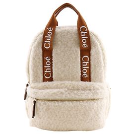 Mochila Chloé de algodón color eggshell Blanco roto