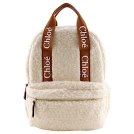 Chloé Rucksack aus Baumwolle Eggshell Aus weiß