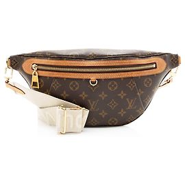Sac Bumbag taille haute en toile Monogram Louis Vuitton Marron