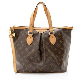 Louis Vuitton Monogram Canvas Palermo PM Tote Brown