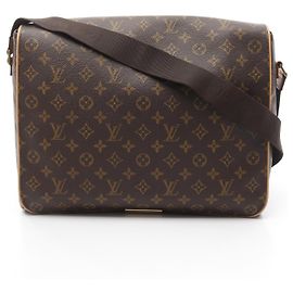 Borsa a Spalla Louis Vuitton Abbesses Monogram Marrone