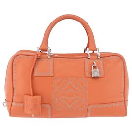 Loewe Anagram handbag Leather Orange