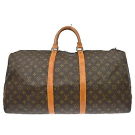 Louis Vuitton Keepall Bag Monogram Canvas 55 Brown