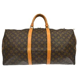Louis Vuitton Keepall Bag Monogram Canvas 55 Brown