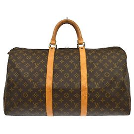 Louis Vuitton Keepall Bag Monogram Canvas 50 Brown