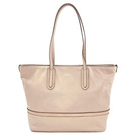 Sacola tote Bally Logo em couro bege Bege