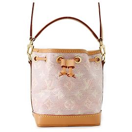 Louis Vuitton Monogram Laminated Jacquard Schultertasche Pink