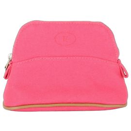Hermès HERMES Bolide Mini Pouch Nero Rosa