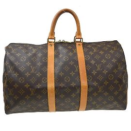 Louis Vuitton Keepall Bag Monogram Canvas 45 Brown
