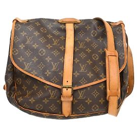 Louis Vuitton Saumur Handtasche Monogram Canvas 35 Braun