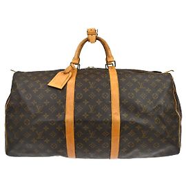 Louis Vuitton Keepall Bag Monogram Canvas 55 Brown