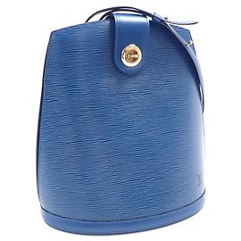 Sac à l'épaule Louis Vuitton Epi Cluny Bleu