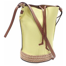 Borsa a tracolla a secchiello Loewe Gate Marrone Giallo