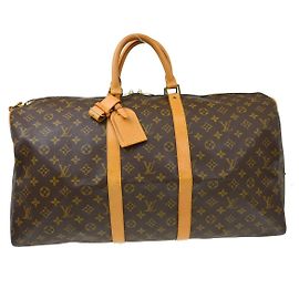 Louis Vuitton Keepall Bandouliere Monogram Canvas 55 Marrom