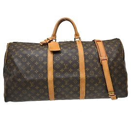 Louis Vuitton Keepall Bandouliere Bag Monogram Canvas 60 Brown