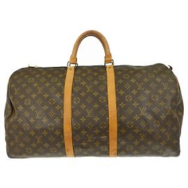 Louis Vuitton Keepall Bag Monogram Canvas 55 Brown