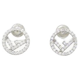 Orecchini Fendi Silver Stud Argento