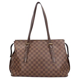 Borsa a Spalla Louis Vuitton Chelsea Damier Marrone
