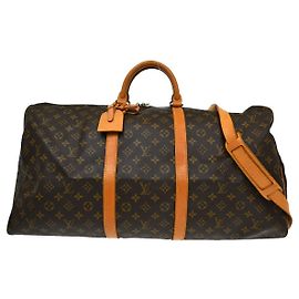 Louis Vuitton Keepall Bandouliere Monogram Canvas 60 Brown