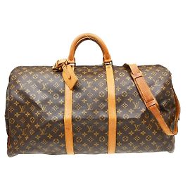 Louis Vuitton Keepall Bandouliere Monogram Canvas 60 Brown