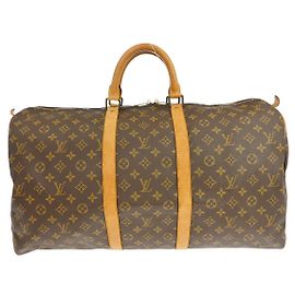 Louis Vuitton Keepall Bag Monogram Canvas 55 Brown
